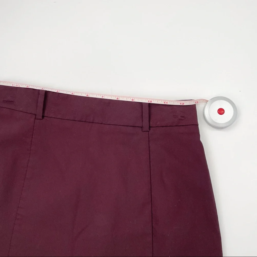 Express maroon mini skirt size 2